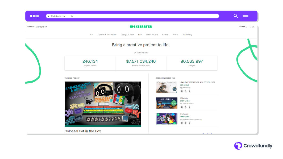 Best Crowdfunding Platforms For Artists To Raise Funds - Kickstarter