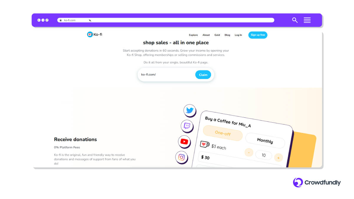 Best Crowdfunding Platforms For Artists To Raise Funds - Ko-Fi