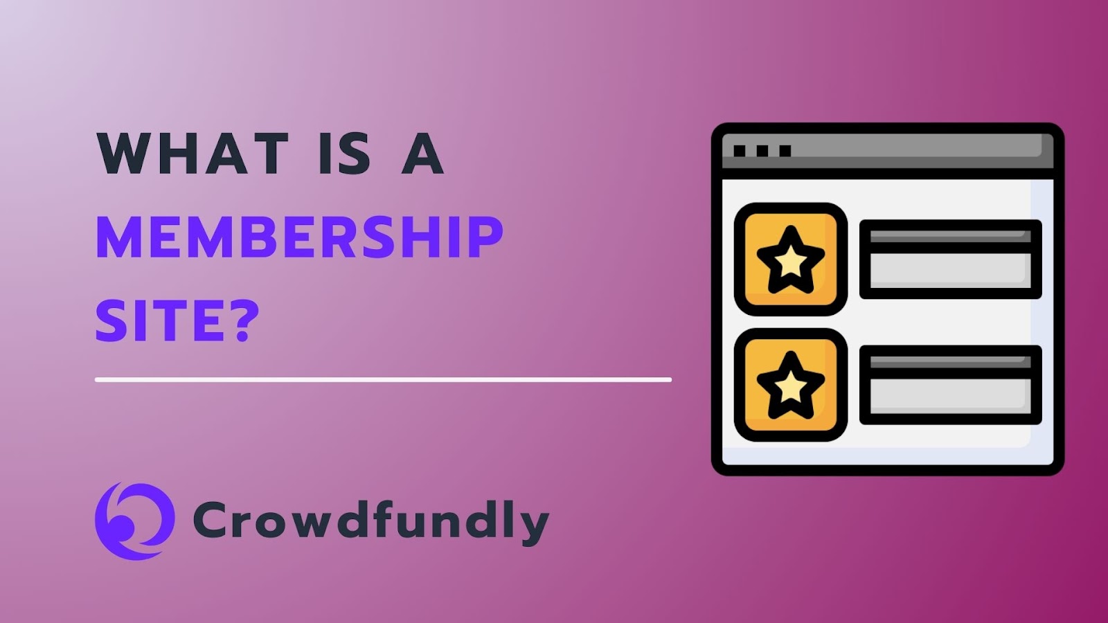 what is a membership site